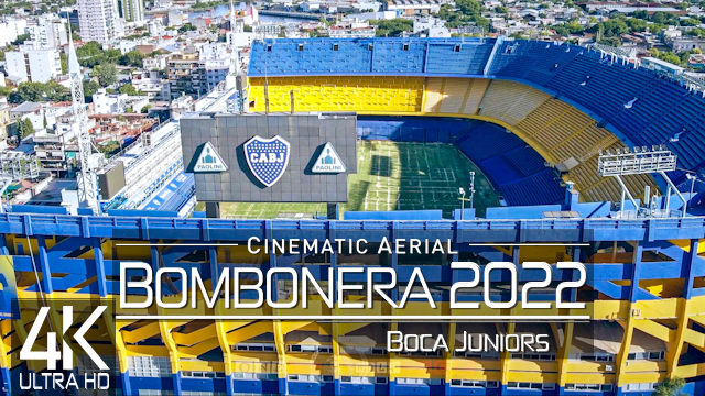 【4K】La Bombonera from Above | BOCA JUNIORS 2022 | Buenos Aires Cinematic Wolf Aerial™ Drone Film