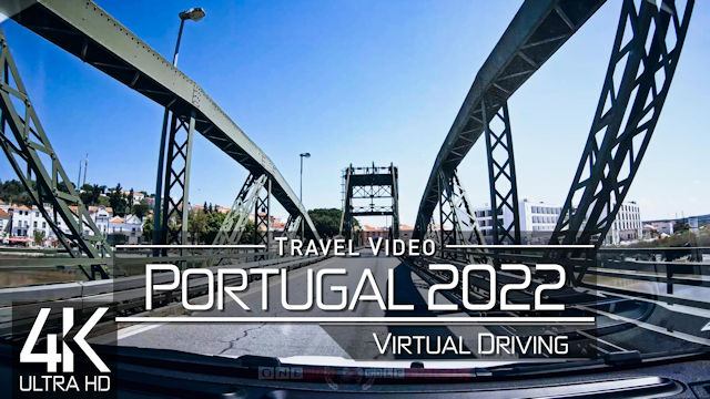 【4K 60fps】4 HOUR RELAXATION FILM: «Driving in Portugal (Europe)» Ultra HD UHD 2160p Ambient TV