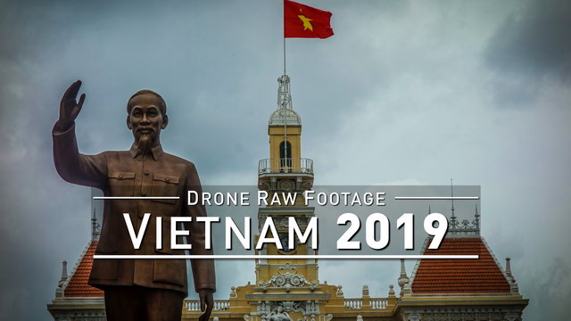 【4K】Drone RAW Footage | VIETNAM 2019 ..:: Ho Chi Minh City :: Halong Bay Hue Hoi An | UltraHD Video