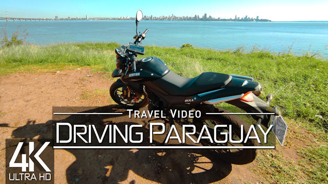 【4K 60fps】2 ¼ HOUR RELAXATION FILM: «Driving around Paraguay» Ultra HD UHD 2160p Ambient TV