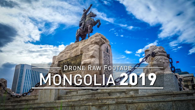 【4K】Drone RAW Footage | MONGOLIA 2019 ..:: Ulan Bator | UltraHD Stock Video