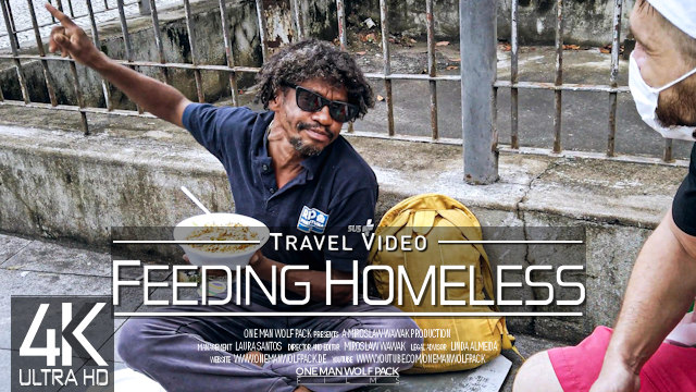 【4K】Feeding the Homeless in Rio de Janeiro (Brazil) | CHRISTMAS 2022 | Part 2 | UltraHD Video