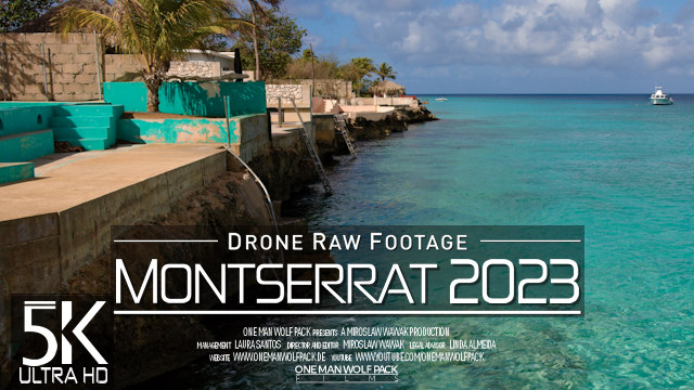 【5K】Drone RAW Footage | This is MONTSERRAT 2023 | British Caribbean Island | UltraHD Stock Video
