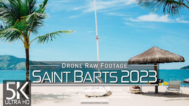 【5K】Drone RAW Footage | This is SAINT BARTHELEMY 2023 | French Caribbean | UltraHD Stock Video