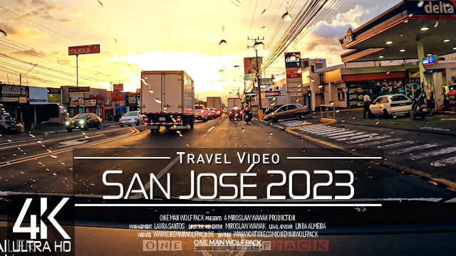 【4K 60fps】¾ HOUR RELAXATION FILM: «Driving in San Jose (Costa Rica)» Ultra HD UHD 2160p Ambient