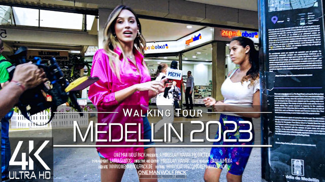 【4K 60fps】VIRTUAL WALKING TOUR: «Medellin - Colombia 2023» | ORIGINAL SOUNDS | NO COMMENT ASMR
