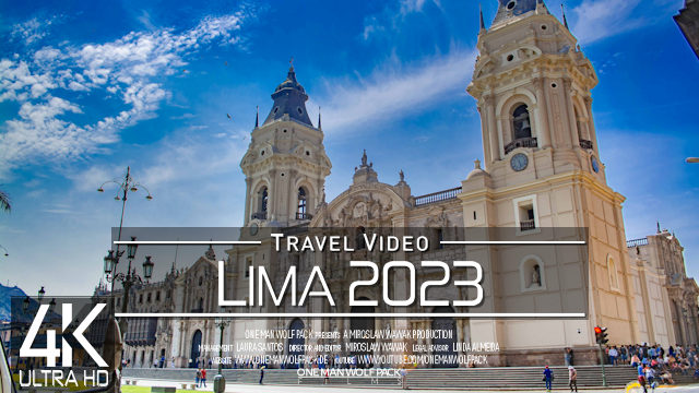 【4K 60fps】2 ¼ HOUR RELAXATION FILM: «Driving in Lima (Capital of Peru)» Ultra HD UHD 2160p TV