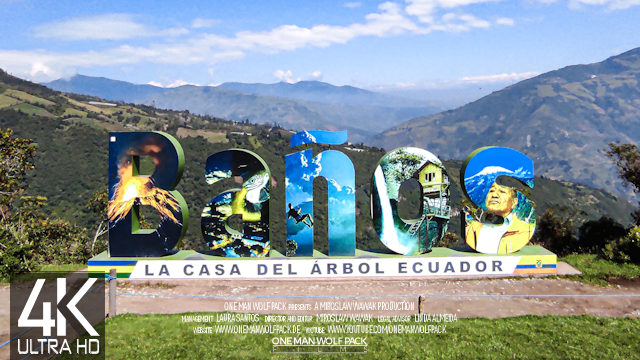 【4K 60fps】1 ¼ HOUR RELAXATION FILM: «Driving in Banos (Ecuador)» Ultra HD UHD 2160p Ambient TV