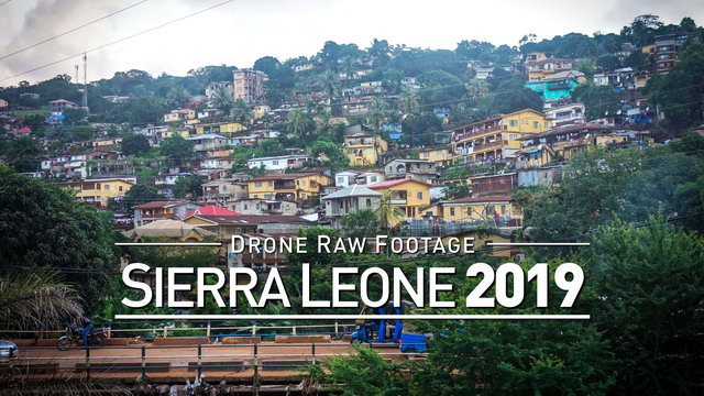 【4K】Drone RAW Footage | SIERRA LEONE 2019 | UltraHD Stock Video