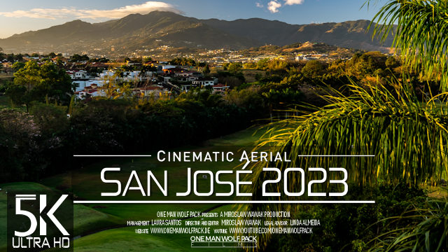 【5K】San Jose from Above | Capital of COSTA RICA 2023 | Cinematic Wolf Aerial™ Drone Film