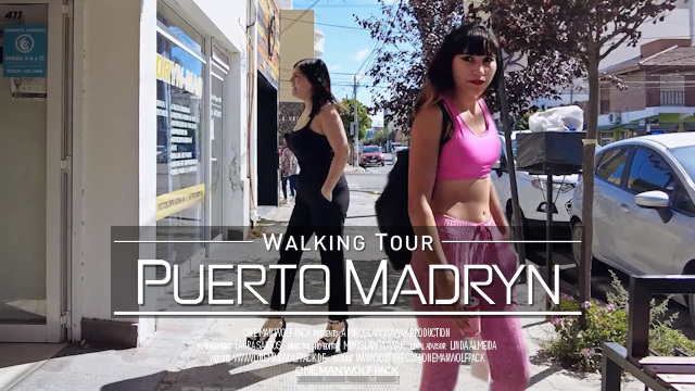 【2K 60fps】VIRTUAL WALKING TOUR: «Puerto Madryn - Argentina 2023» | ORIGINAL SOUNDS ASMR UHD