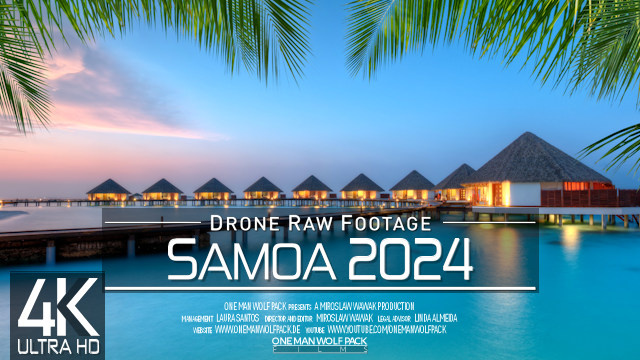 【4K】Drone RAW Footage | This is SAMOA 2024 | Apia | Cape Utumauu & More | UltraHD Stock Video