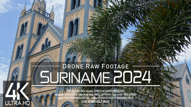 【4K】Drone RAW Footage | This is SURINAME 2024 | Paramaribo & More | UltraHD Stock Video