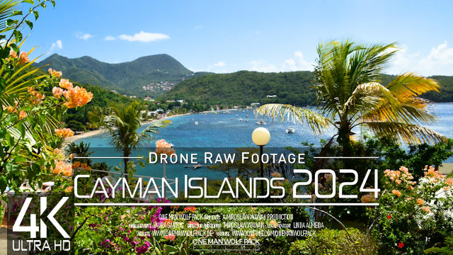 【4K】Drone RAW Footage | These are the CAYMAN ISLANDS 2024 |Grand Cayman & More|UltraHD Stock Video