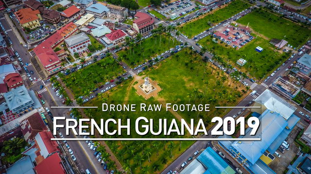 【4K】Drone RAW Footage | FRENCH GUIANA 2019 ..:: Cayenne :: Saint-Laurent-du-M. | UltraHD Stock Video