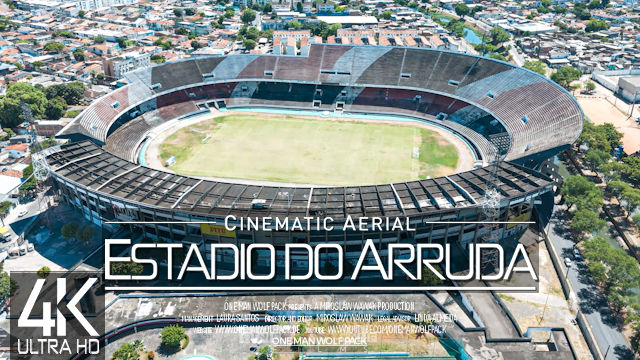 【4K】Santa Cruz FC | ESTADIO DO ARRUDA | Recife BRAZIL 2024 | Cinematic Wolf Aerial™ Stadium Drone