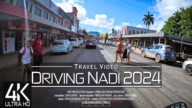 【4K 60fps】1 ½ HOUR RELAXATION FILM: «Driving in Nadi (Fiji)» Ultra HD UHD 2160p Ambient TV