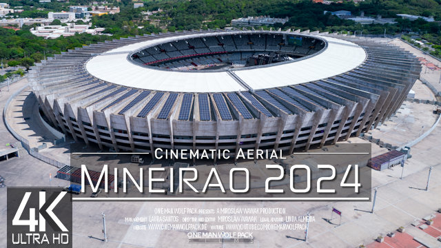 【4K】Mineirão from Above | Cruzeiro Esporte Clube | BRAZIL 2024 | Cinematic Wolf Aerial™ Drone Film
