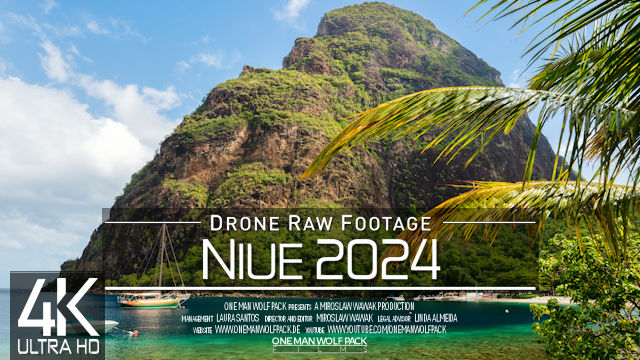 【4K】Drone RAW Footage | This is NIUE 2024 | Lalotuake | Limu Pools & More | UltraHD Stock Video