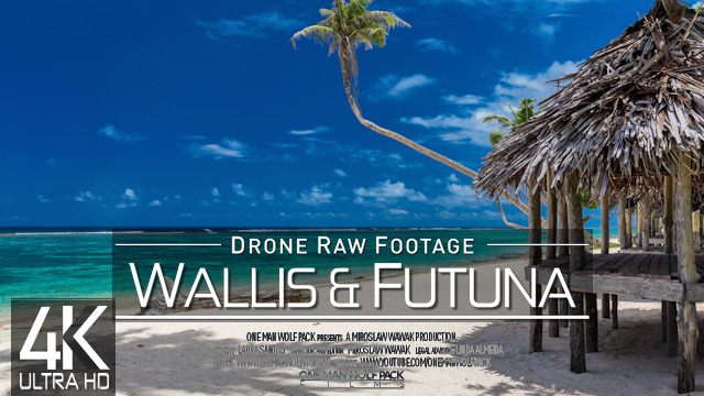【4K】Drone RAW Footage | This is WALLIS AND FUTUNA 2024 | Mata Utu & More | UltraHD Stock Video