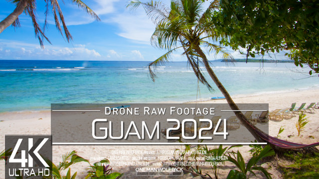 【4K】Drone RAW Footage | This is GUAM 2024 | South Pacific | UltraHD Stock Video
