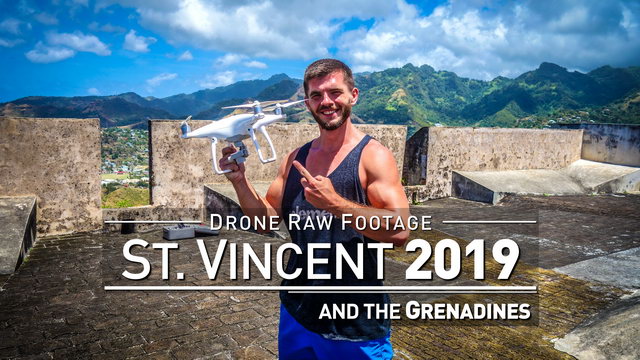 【4K】Drone RAW Footage | SAINT VINCENT AND THE GRENADINES 2019 ..:: Kingstown | UltraHD Stock Video