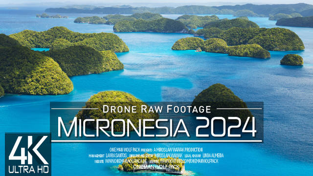 【4K】Drone RAW Footage | This is MICRONESIA 2024 | Chuuk | Weno Island & More |UltraHD Stock Video