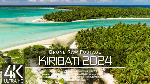 【4K】Drone RAW Footage | This is KIRIBATI 2024 | Gilbert Islands |Tarawa Atoll|UltraHD Stock Video