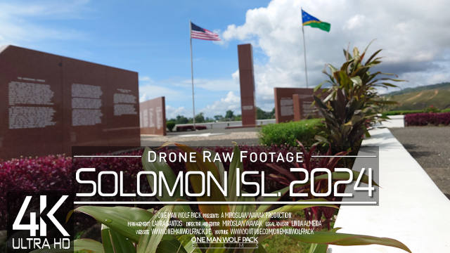 【4K】Drone RAW Footage | These are the SOLOMON ISLANDS 2024 | Honiara & More | UltraHD Stock Video