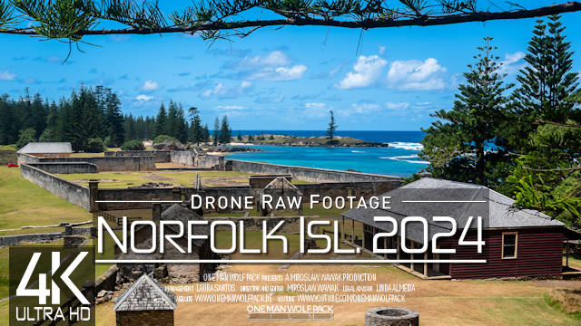 【4K】Drone RAW Footage | This is NORFOLK ISLAND 2024 | Kingston & More | UltraHD Stock Video