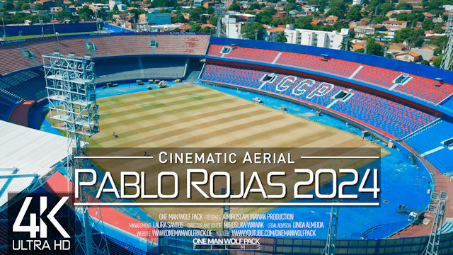 【4K】Estadio GENERAL PABLO ROJAS from Above | Ueno LA NUEVA OLLA 2024 | Cerro Porteno Drone Film