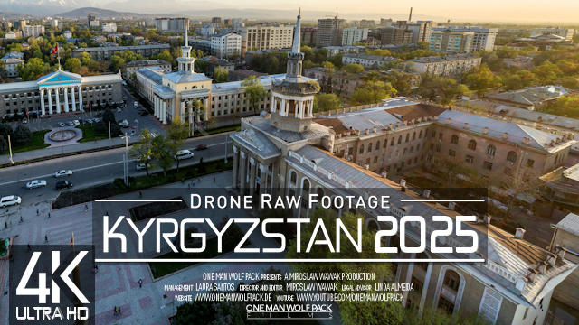 【4K】Drone RAW Footage | This is KYRGYZSTAN 2025 | Bishkek| Balykchy & More | UltraHD Stock Video