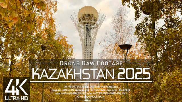 【4K】Drone RAW Footage | This is KAZAKHSTAN 2025 | Almaty | Astana & More | UltraHD Stock Video