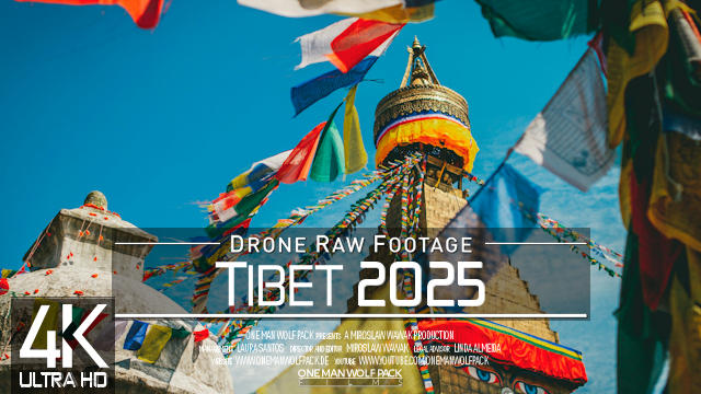 【4K】Drone RAW Footage | This is TIBET 2025 | Yamdrok Lake | Karola Glacier | UltraHD Stock Video