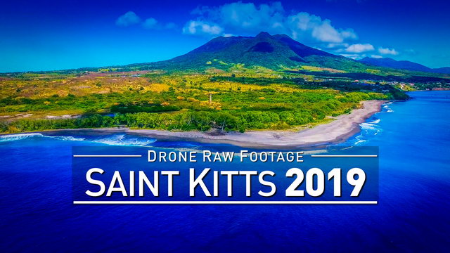 【4K】Drone RAW Footage | SAINT KITTS AND NEVIS 2019 ..:: Basseterre AND MORE | UltraHD Stock Video