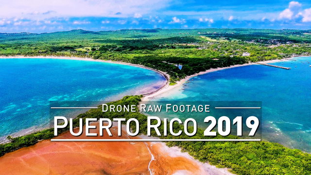 【4K】Drone RAW Footage | PUERTO RICO 2019 ..:: Vieques :: Fajardo | UltraHD Stock Video