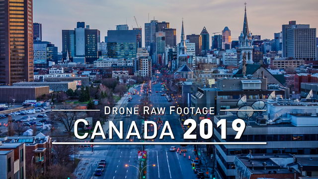 【4K】Drone RAW Footage | CANADA 2019 ..:: Montreal :: Ottawa :: Quebec City | UltraHD Stock Video