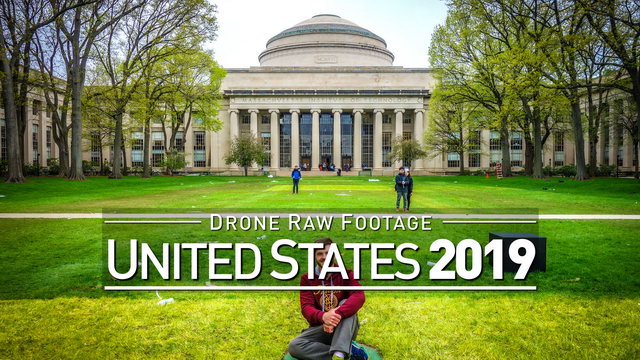 【4K】Drone RAW Footage | UNITED STATES 2019 ..:: Boston | UltraHD Stock Video