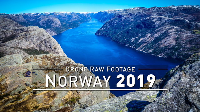 【4K】Drone RAW Footage | NORWAY 2019 ..:: Oslo :: Lofoten :: Tromso :: Bergen | UltraHD Stock Video