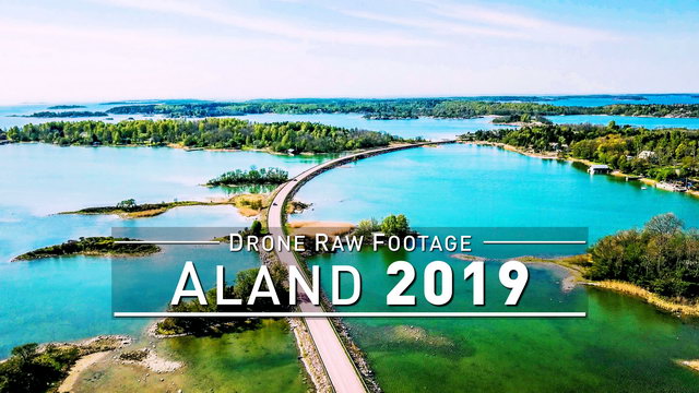 【4K】Drone RAW Footage | ALAND 2019 ..:: Mariehamn | UltraHD Stock Video