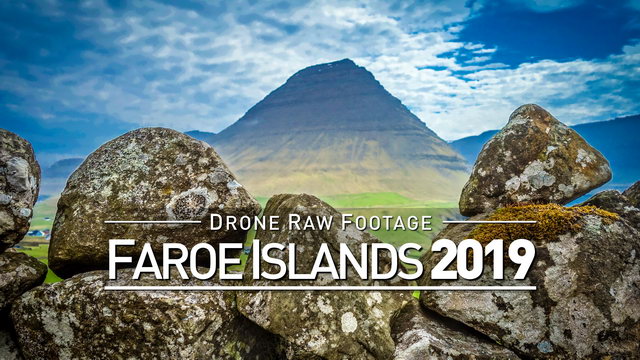 【4K】Drone RAW Footage | FAROE ISLANDS 2019 ..:: Torshavn :: Vager :: Vidareidi | UltraHD Stock Video