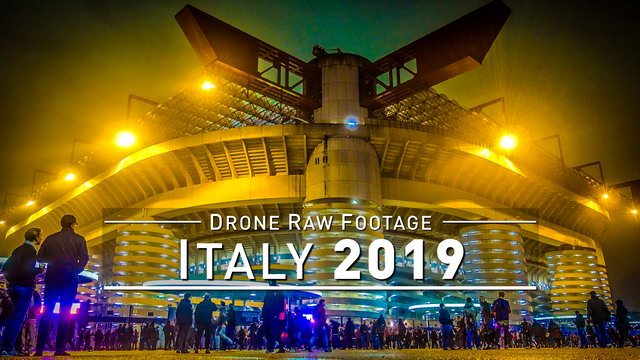 【4K】Drone RAW Footage | ITALY 2019 ..:: Milano | UltraHD Stock Video