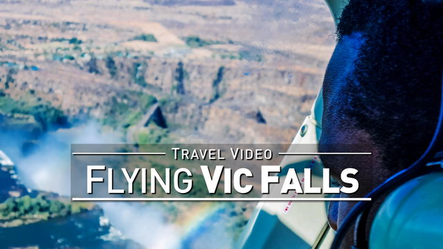 【1080p】Footage | Scenic Helicopter Flight VICTORIA FALLS 2019 ..:: Widest Waterfall in the World!