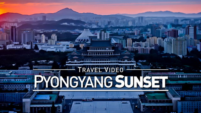 【1080p】Footage | Most Beautiful SUNSET in PYONGYANG (DPRK) 2019 ..: Visit North Korea *TRAVEL VIDEO*