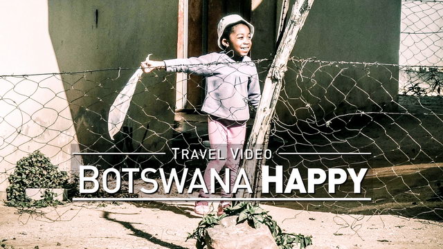 【1080p】Footage | Botswana Kid Playing Happily with a Plastic Bag ..: Seen in Gaborone *TRAVEL VIDEO*