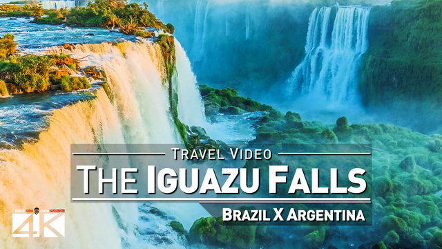 【4K】Footage | Iguazu Falls 2019 | Brazil vs. Argentina ..:: Waterfalls Foz do Iguacu | Puerto Iguazu