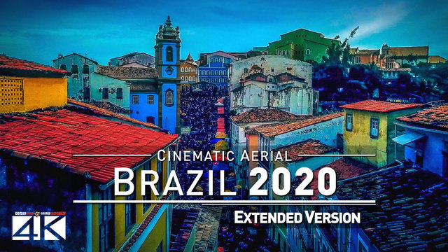 【4K】Drone Footage | The Beauty of Brazil in 2¼ Hours 2019 | Cinematic Aerial Rio Sao Paulo FOR SSA