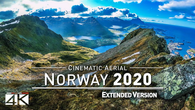【4K】Drone Footage | The Beauty of Norway in 23 Minutes 2019 | Cinematic Aerial Lofoten Oslo Bergen
