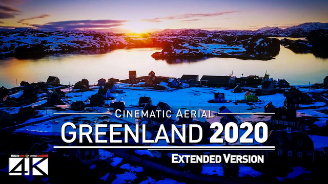 【4K】Drone Footage | The Beauty of Greenland in 12 Minutes 2019 | Cinematic Aerial Film Nuuk Glacier