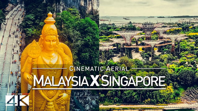 【4K】Drone Footage | Malaysia X Singapore 2019 ..:: Cinematic Aerial Film | Kuala Lumpur vs Lion City